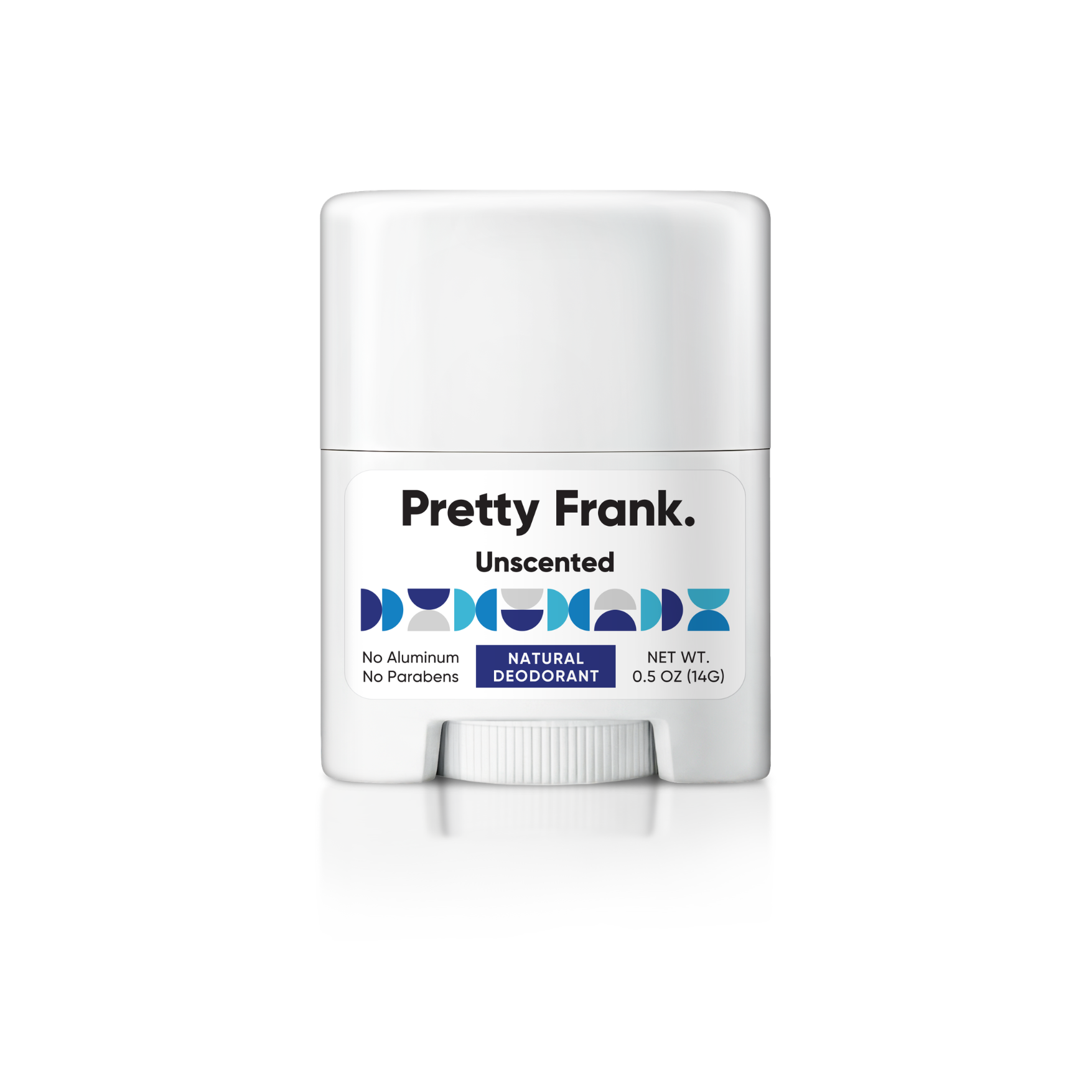 Pretty Frank Natural Aluminum-Free Travel Deodorant Sticks, Unscented, Orange Vanilla & Jasmine, Baking Soda (3-Pack)