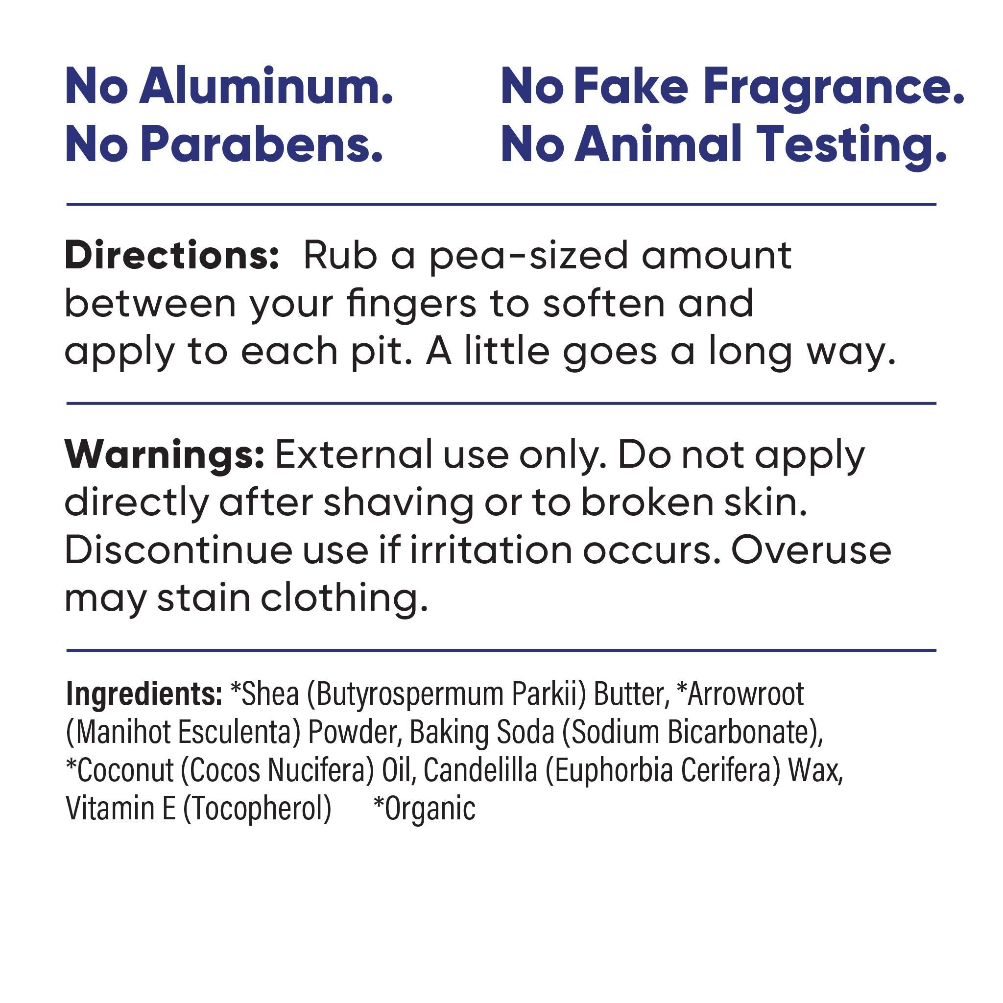 Natural Deodorant Jar - Baking Soda