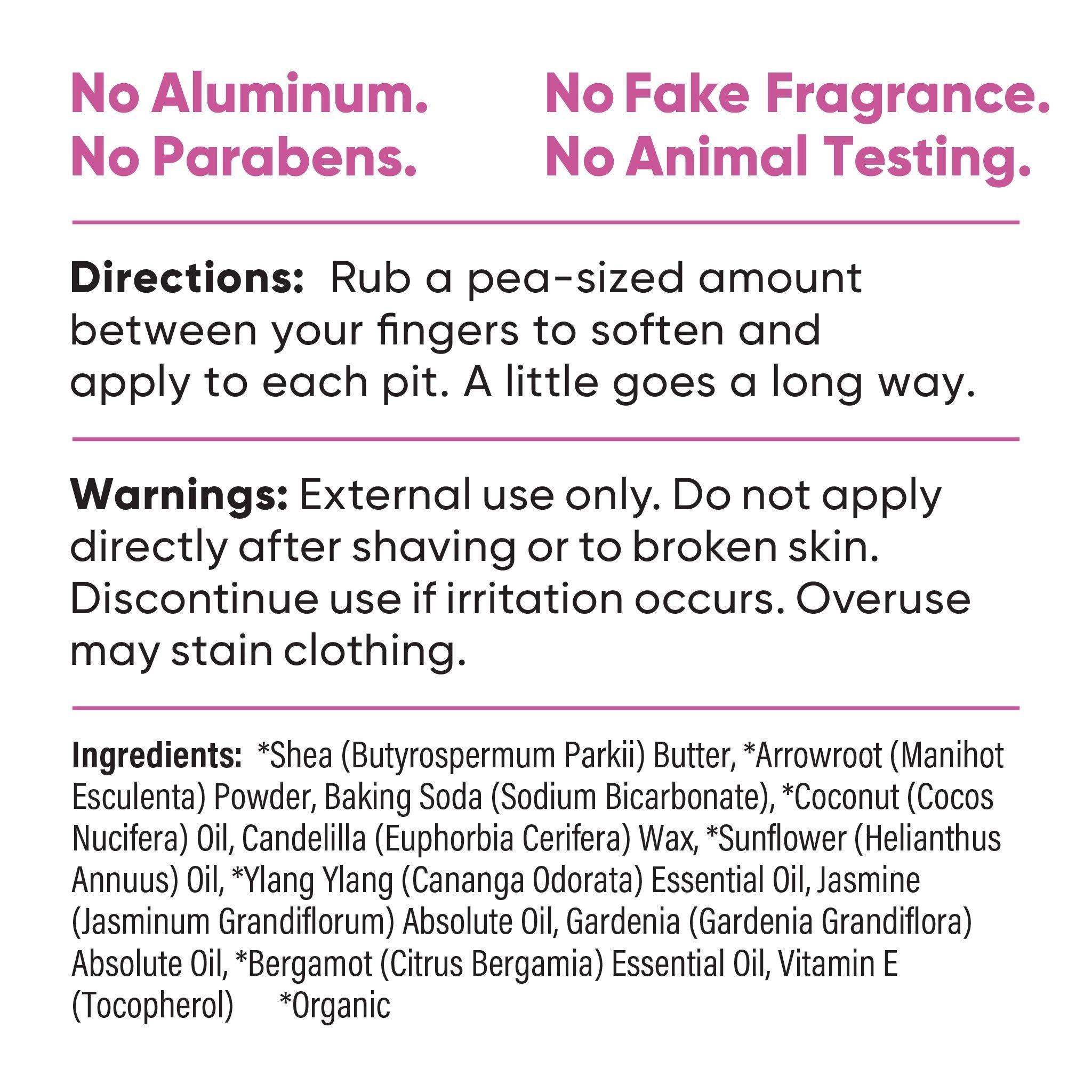 Natural Deodorant Jar - Baking Soda