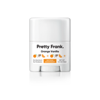 Pretty Frank Natural Aluminum-Free Travel Deodorant Sticks, Unscented, Orange Vanilla & Jasmine, Baking Soda (3-Pack)