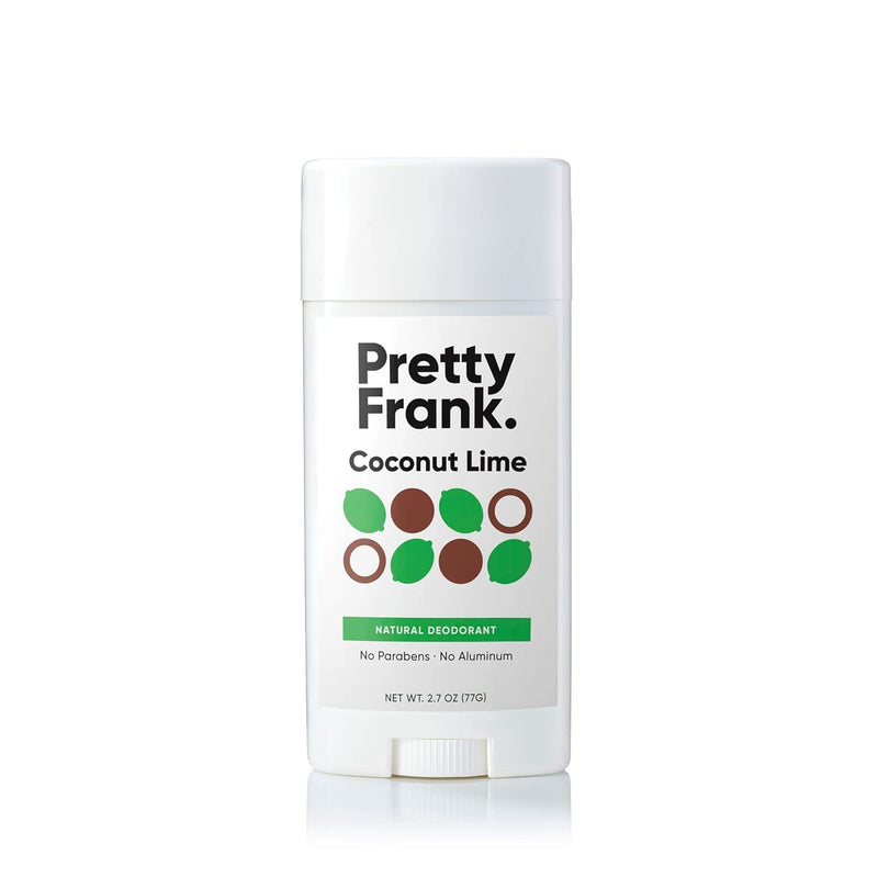 Pretty Frank Natural Aluminum-Free Deodorant Stick - Coconut Lime