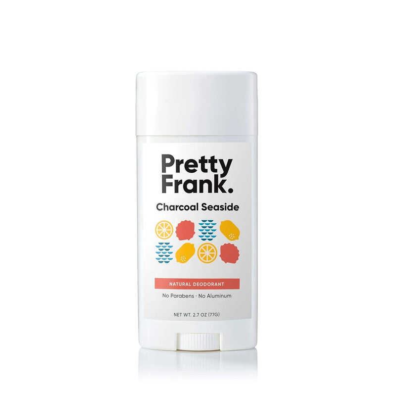 Pretty Frank Natural Aluminum-Free Deodorant Stick - Charcoal Seaside