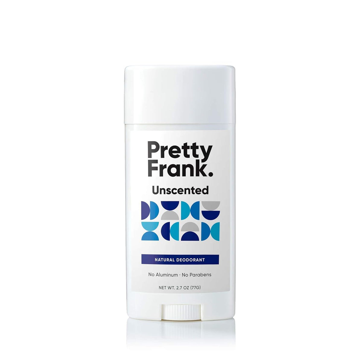 Pretty Frank Unscented extra strength natural deodorant stick with baking soda