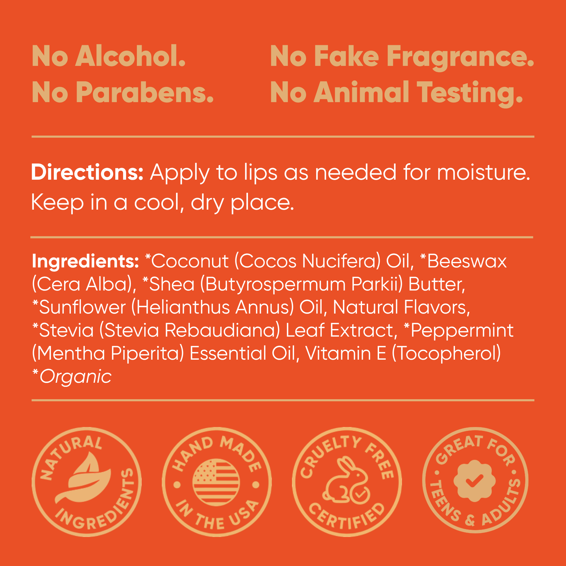 Natural Lip Balm - Hydrating & Moisturizing Formula