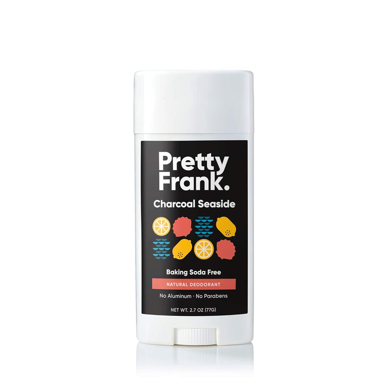 Pretty Frank Natural Aluminum-Free Deodorant Stick - Charcoal Seaside