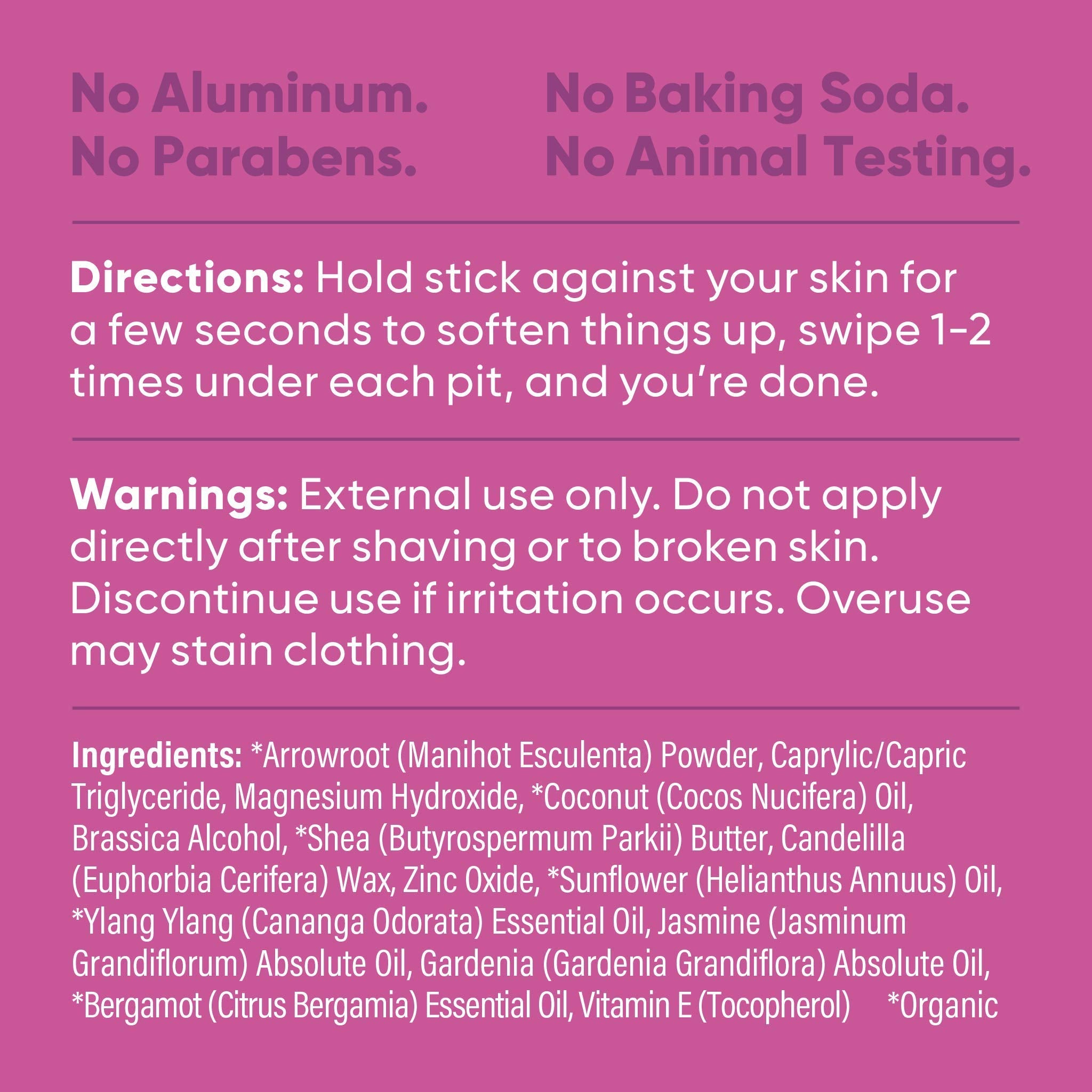 Natural Deodorant - Baking Soda Free