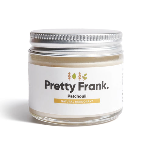 Patchouli extra strength natural deodorant jar with baking soda – Pretty Frank