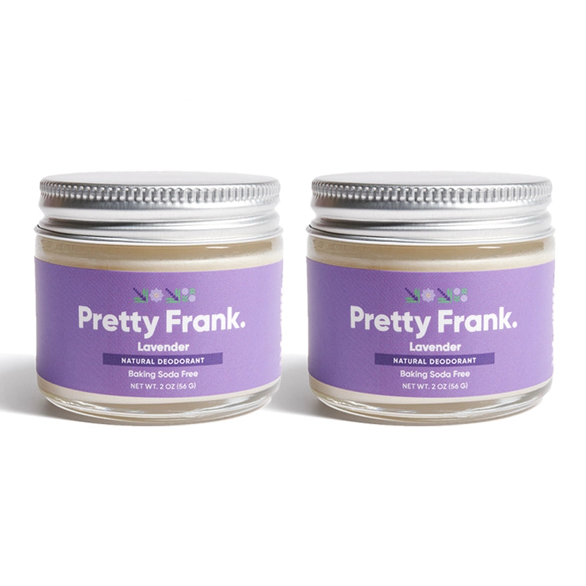Natural Deodorant Jar - Baking Soda Free - 2 Pack