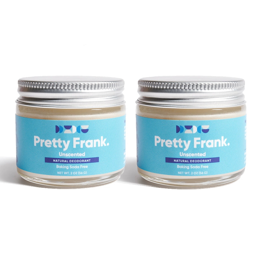 Natural Deodorant Jar - Baking Soda Free - 2 Pack