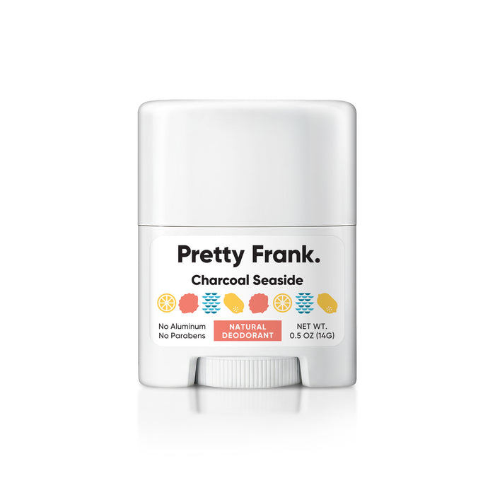 Pretty Frank Natural Aluminum-Free Travel Deodorant Stick, Baking Soda