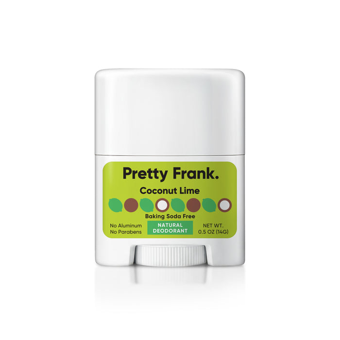 Pretty Frank Natural Aluminum-Free & Baking Soda-Free Travel Deodorant Stick