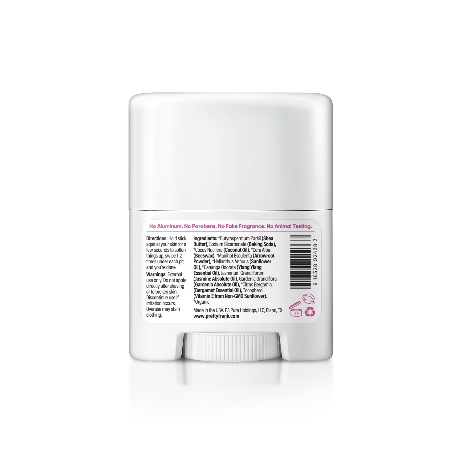 Mini Travel Size Natural Deodorant - Baking Soda - Extra Strength Formula