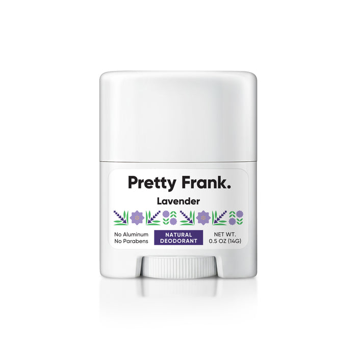 Pretty Frank Natural Aluminum-Free Travel Deodorant Stick, Baking Soda