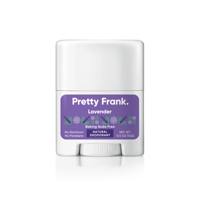 Pretty Frank Natural Aluminum-Free & Baking Soda-Free Travel Deodorant Stick