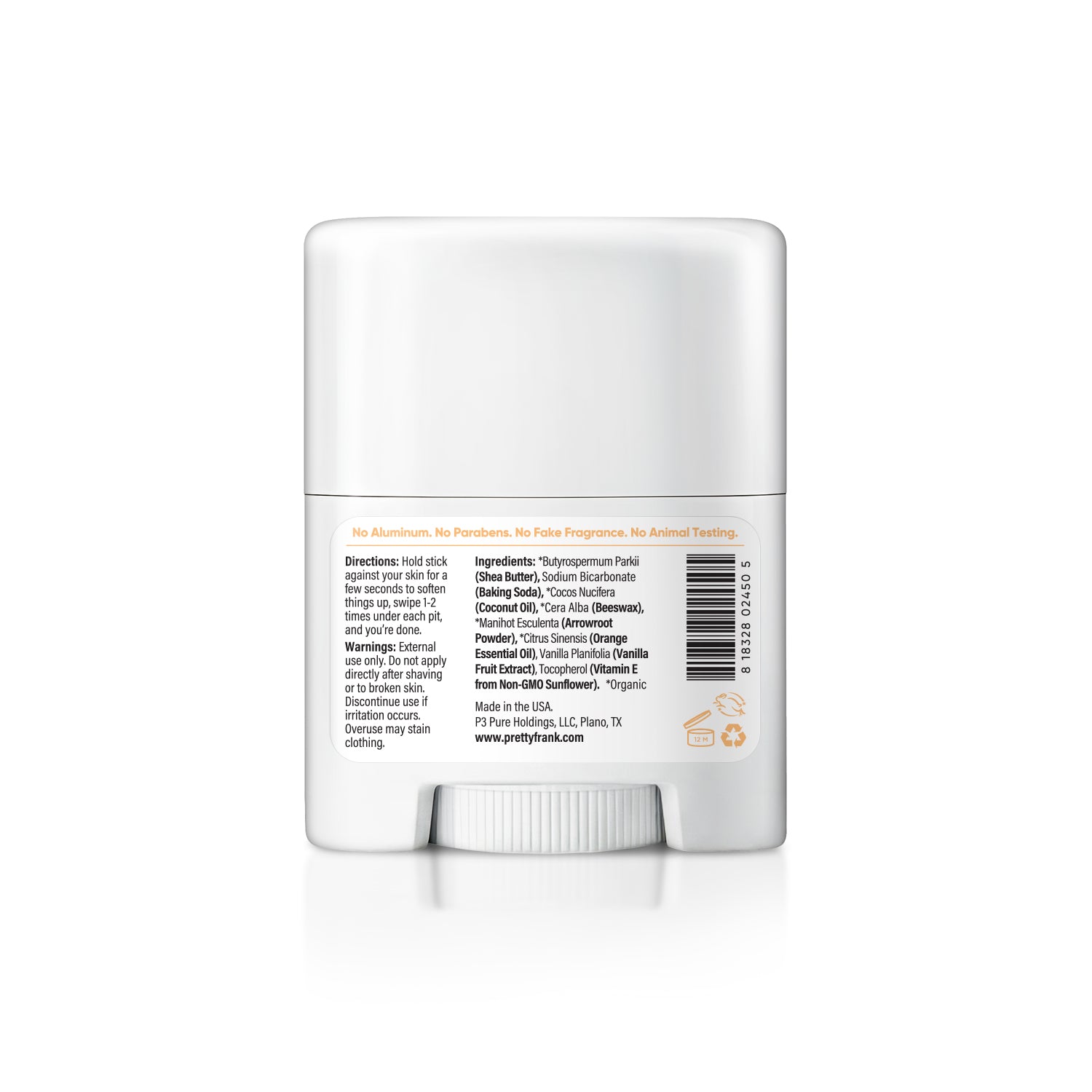 Mini Travel Size Natural Deodorant - Baking Soda - Extra Strength Formula