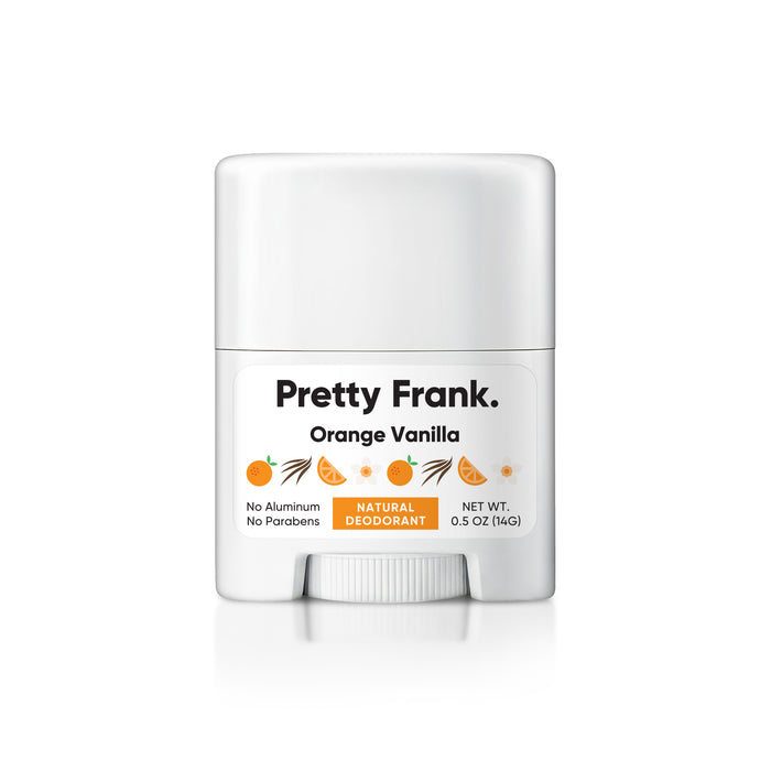 Pretty Frank Natural Aluminum-Free Travel Deodorant Stick, Baking Soda