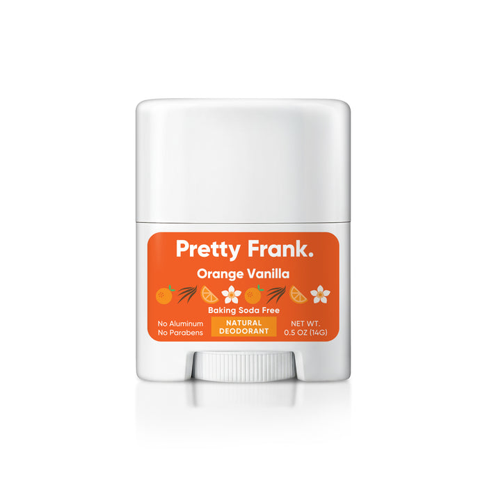 Pretty Frank Natural Aluminum-Free & Baking Soda-Free Travel Deodorant Stick