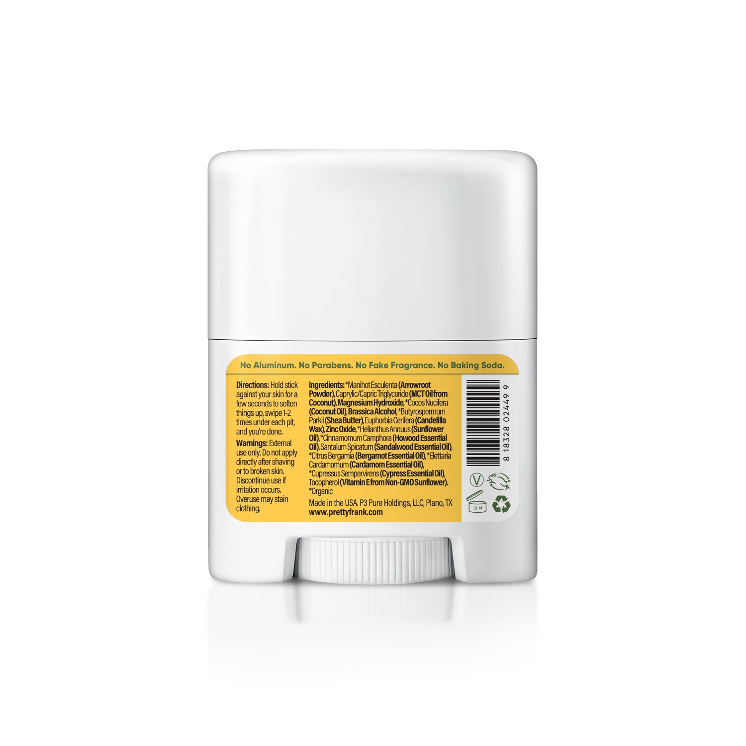 Mini Travel Size Natural Deodorant - Baking Soda Free - Sensitive Skin Formula