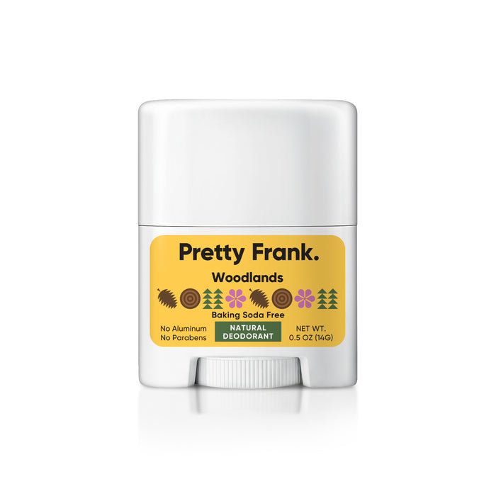 Pretty Frank Natural Aluminum-Free & Baking Soda-Free Travel Deodorant Stick