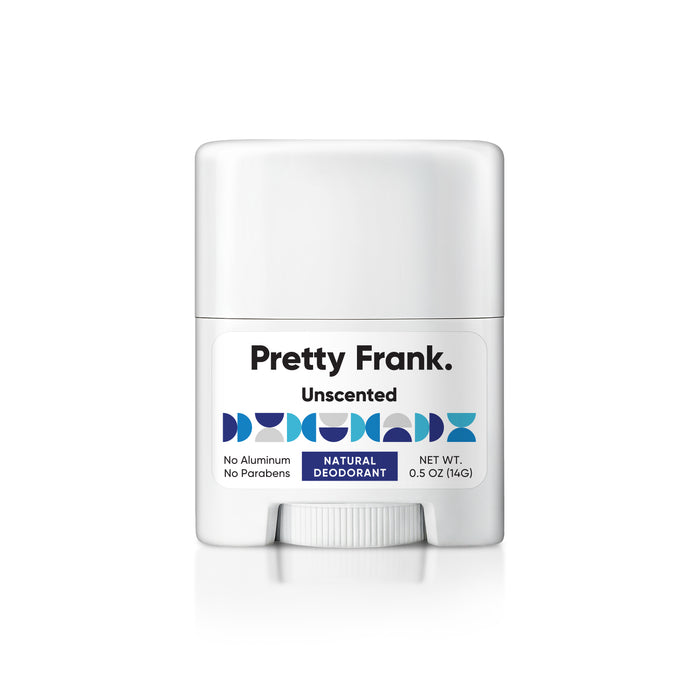 Pretty Frank Natural Aluminum-Free Travel Deodorant Stick, Baking Soda