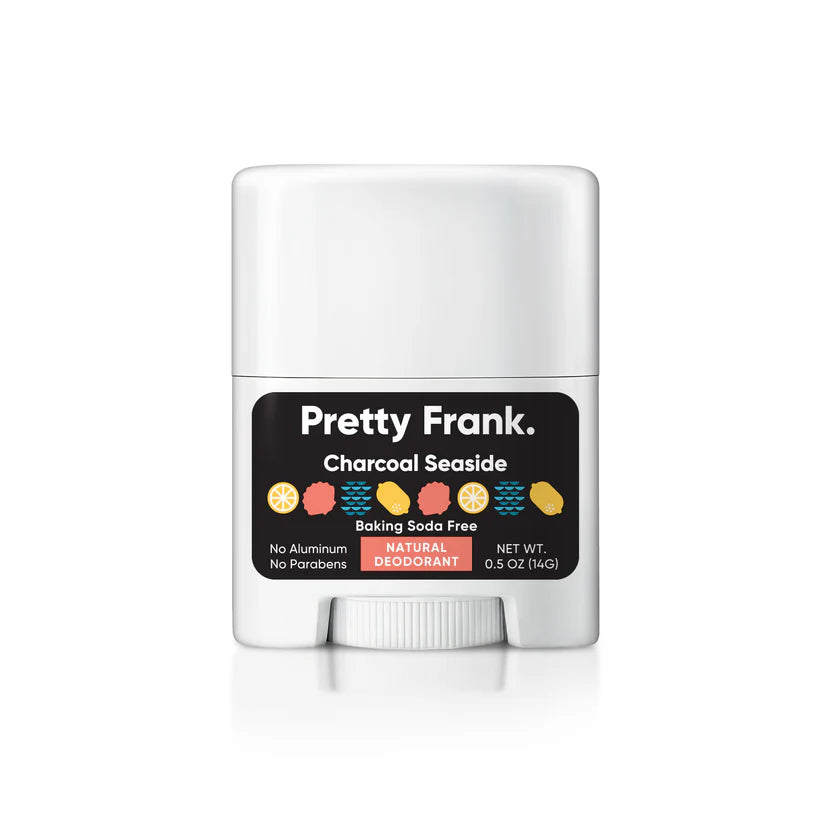 Charcoal Seaside mini baking soda free natural deodorant – Pretty Frank 3-pack