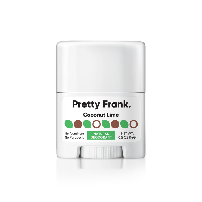 Pretty Frank Natural Aluminum-Free Travel Deodorant Stick, Baking Soda