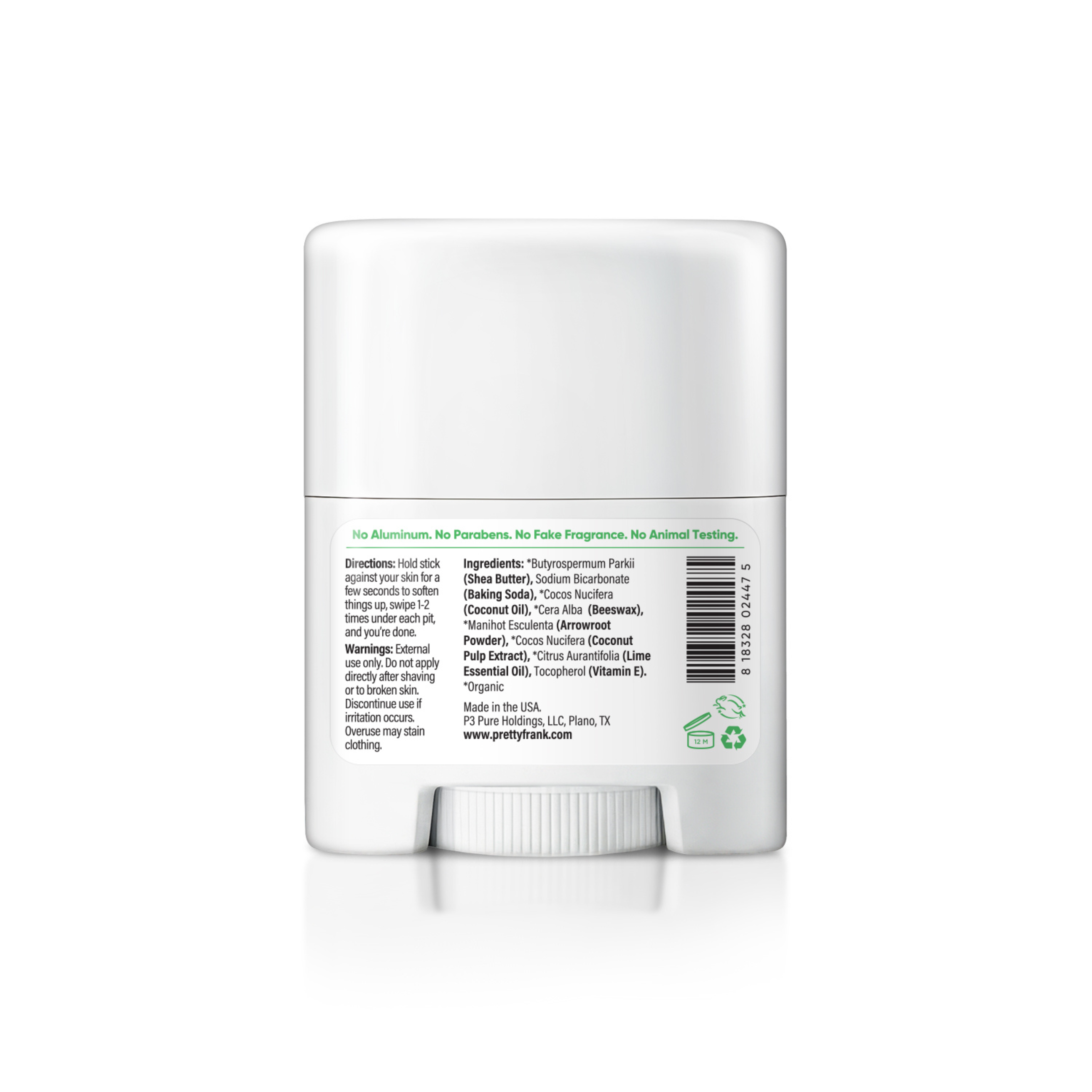 Mini Travel Size Natural Deodorant - Baking Soda - Extra Strength Formula