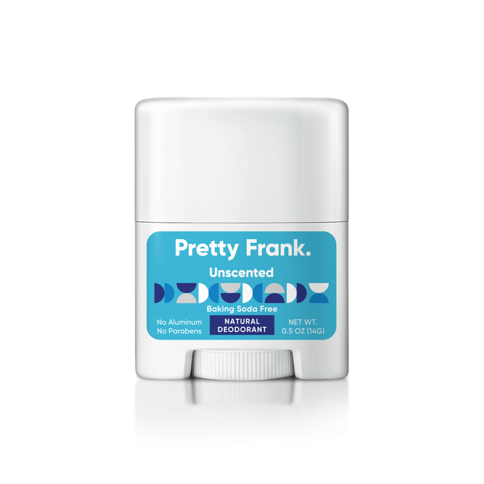 Pretty Frank Natural Aluminum-Free & Baking Soda-Free Travel Deodorant Stick
