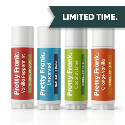 Pretty Frank Natural Lip Balm, Moisturizing and Hydrating Formula