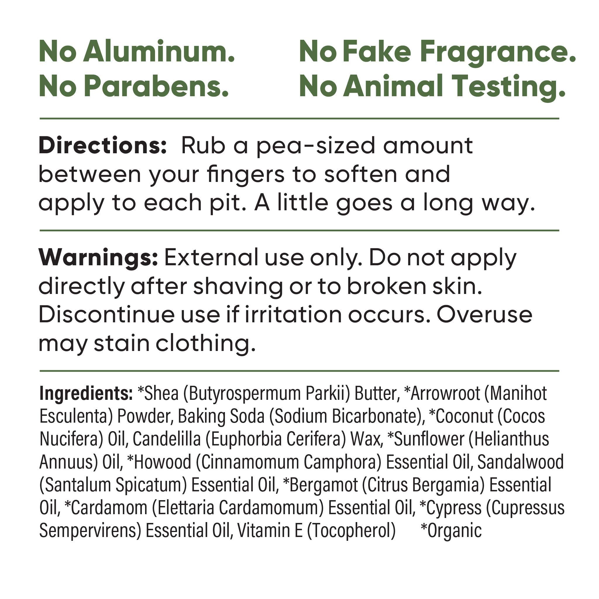 Natural Deodorant Jar - Baking Soda