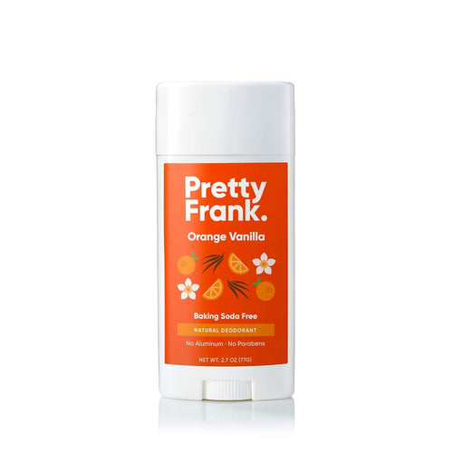 Orange Vanilla baking soda free natural deodorant stick for sensitive skin – Pretty Frank