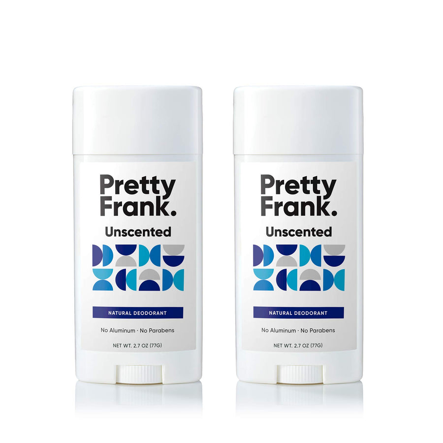 Pretty Frank Natural Aluminum-Free Deodorant Sticks, Baking Soda (2-Pack)