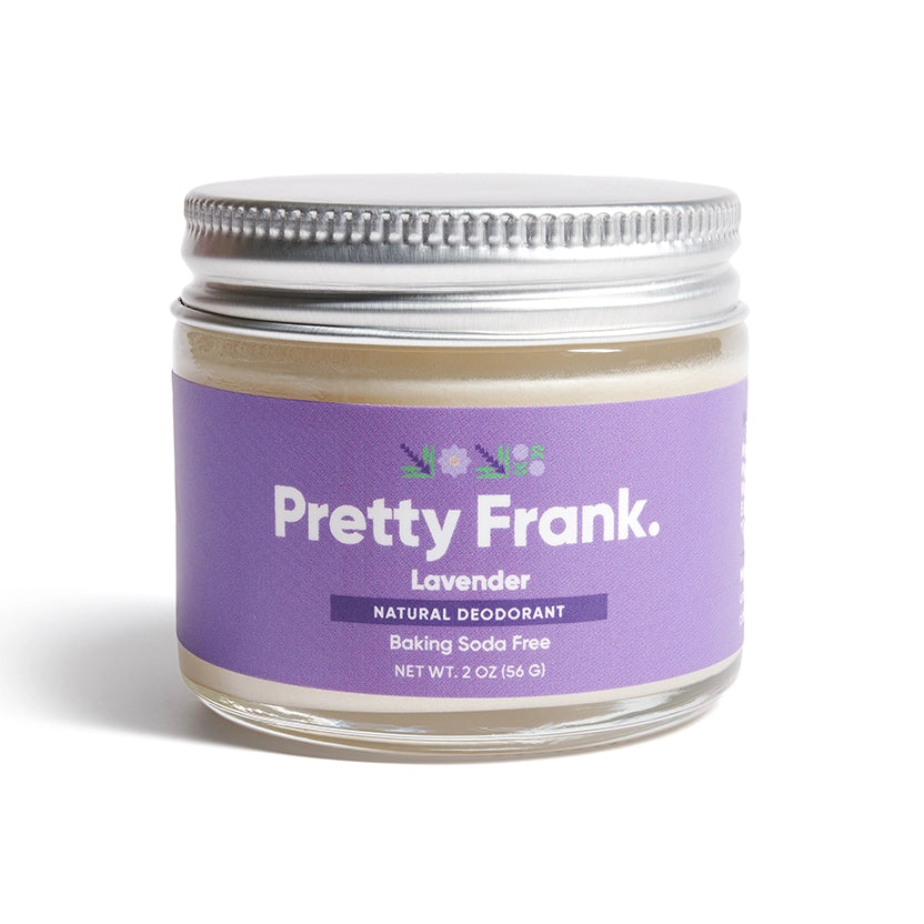 Lavender baking soda free natural deodorant jar for sensitive skin – Pretty Frank